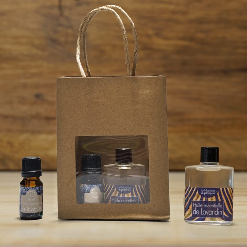 Gift pack essential oils lavender 10 ml and lavandin 30 ml